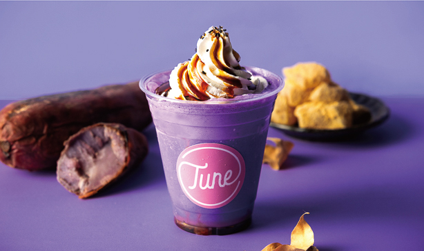 紫芋わらび餅スムージー